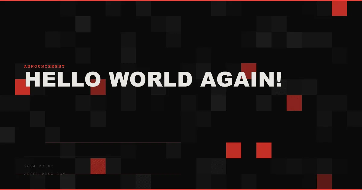 Hello World Again!